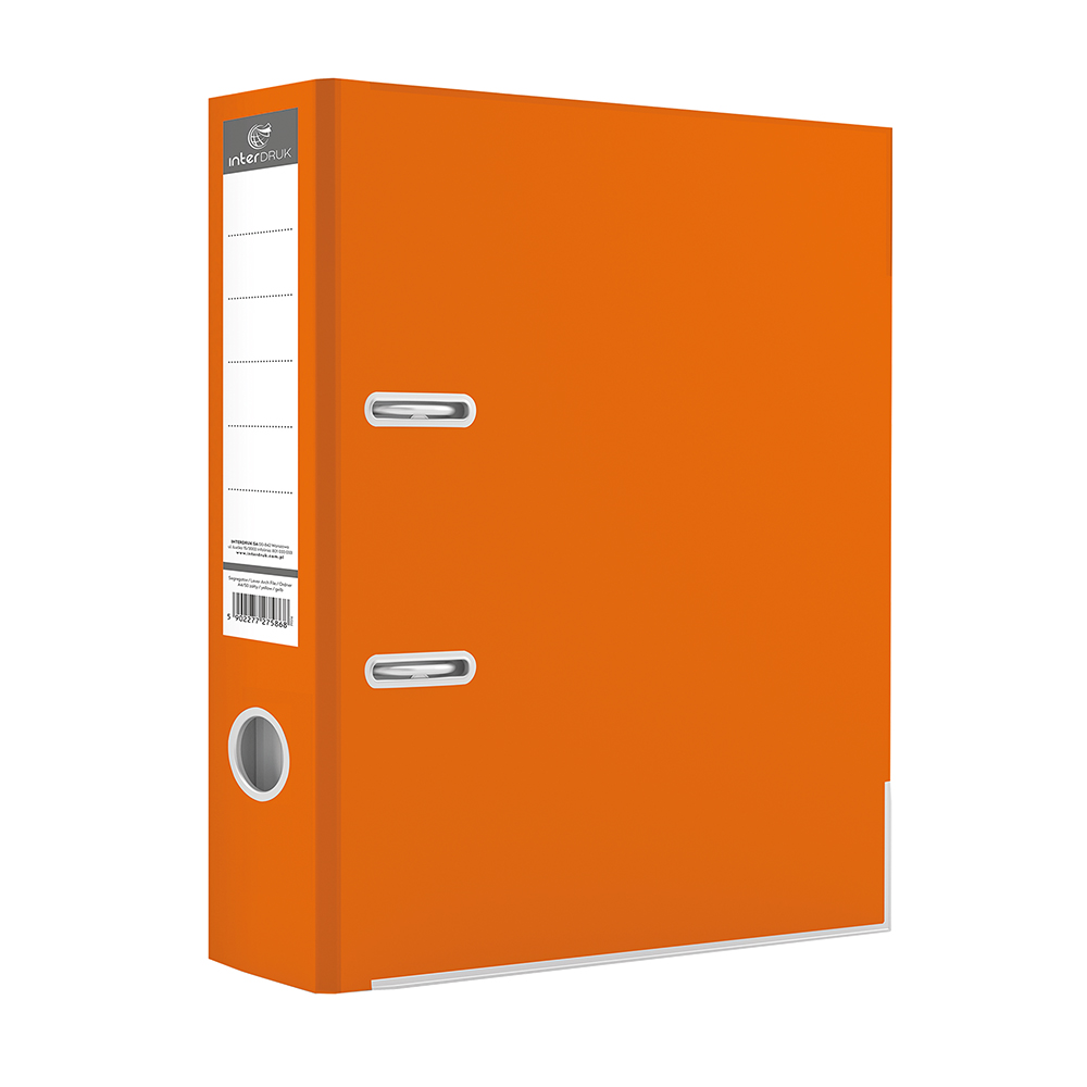 Segregator A4/50 dźwignia mat pomarańczowy Interdruk